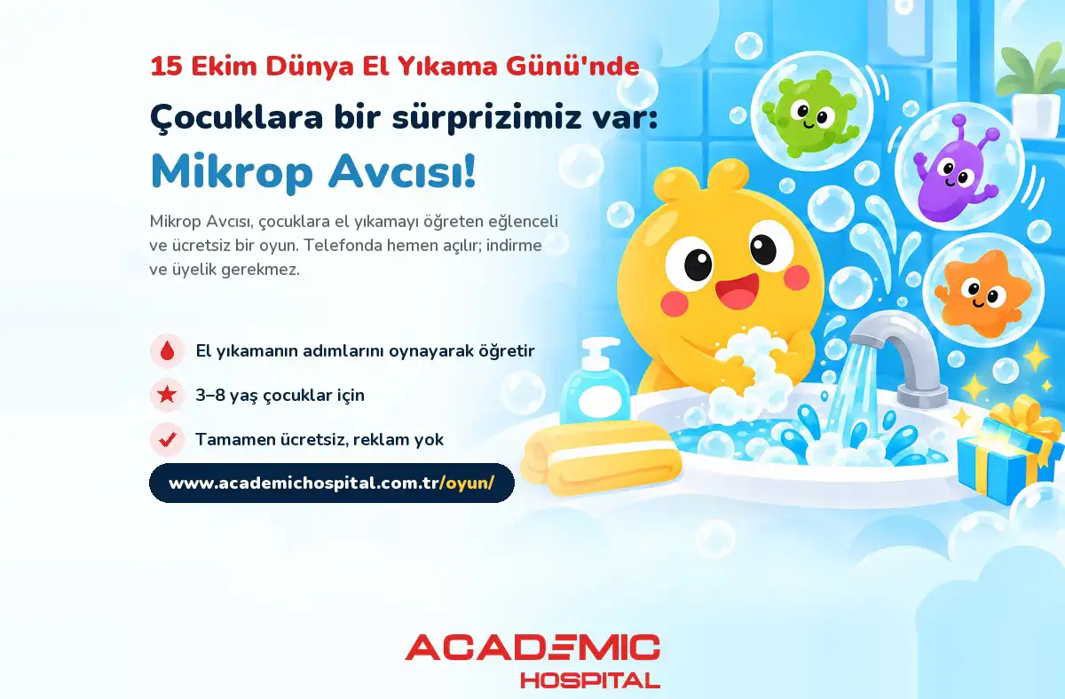15 Ekim Dünya El Yıkama Günü’nde Çocuklara Bir Sürprizimiz Var: Mikrop Avcısı!