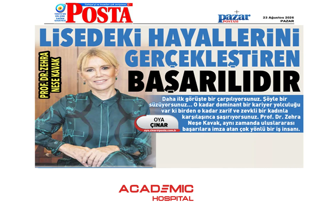 Prof. Dr. Zehra Neşe Kavak Posta gazetesine açıklamalarda bulundu. 